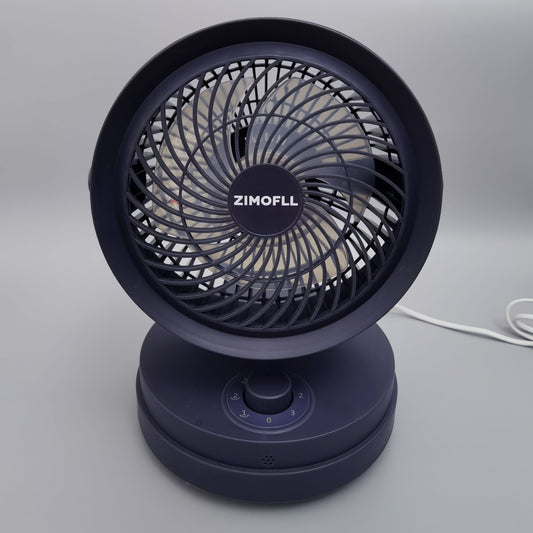 ZIMOFLL Air Circulator Electric Fan,Small Quiet Table Fan with Base-Mounted Controls,3 Speed Cooling Fan,Floor Fan for Whole Room Home Bedroom Office