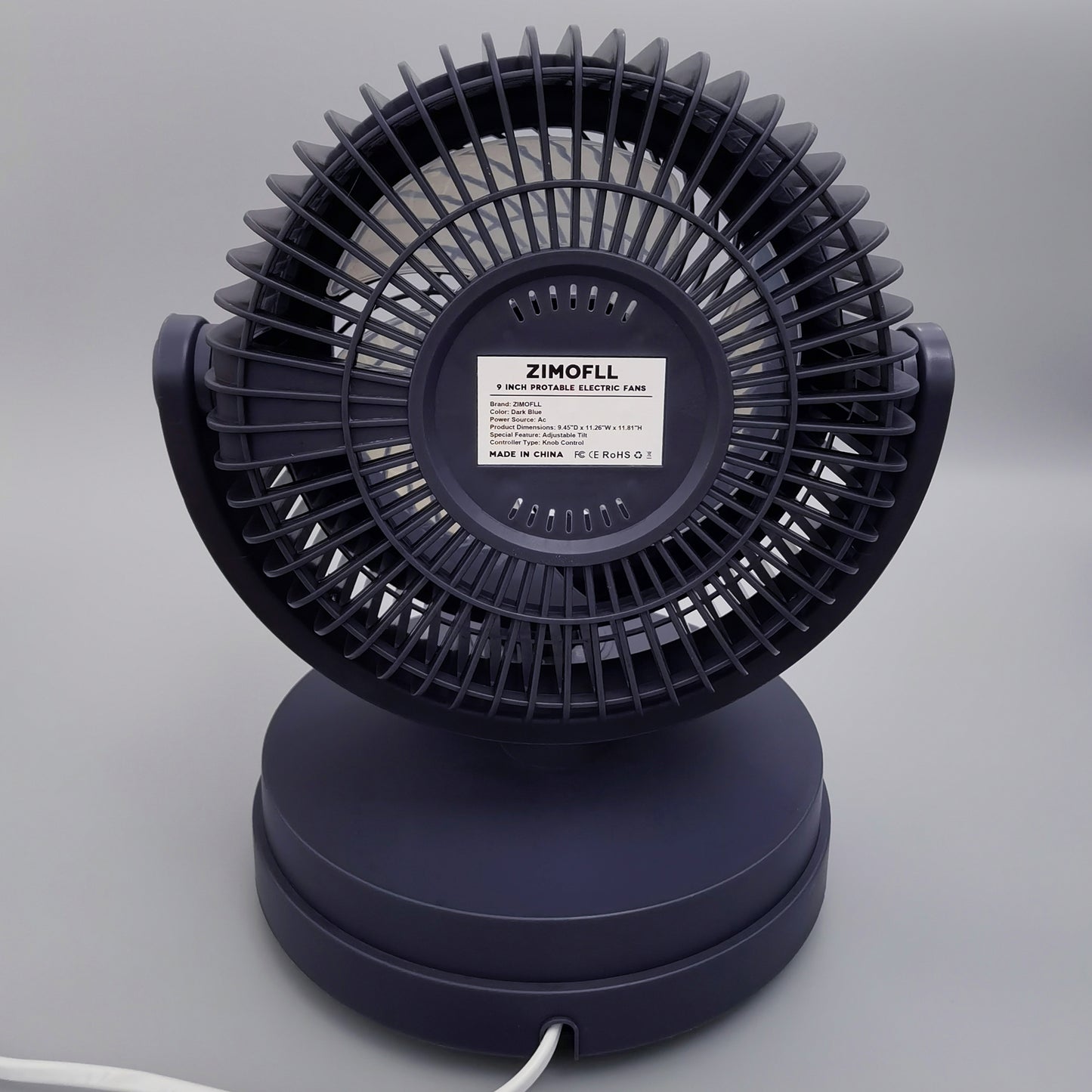 ZIMOFLL Air Circulator Electric Fan,Small Quiet Table Fan with Base-Mounted Controls,3 Speed Cooling Fan,Floor Fan for Whole Room Home Bedroom Office