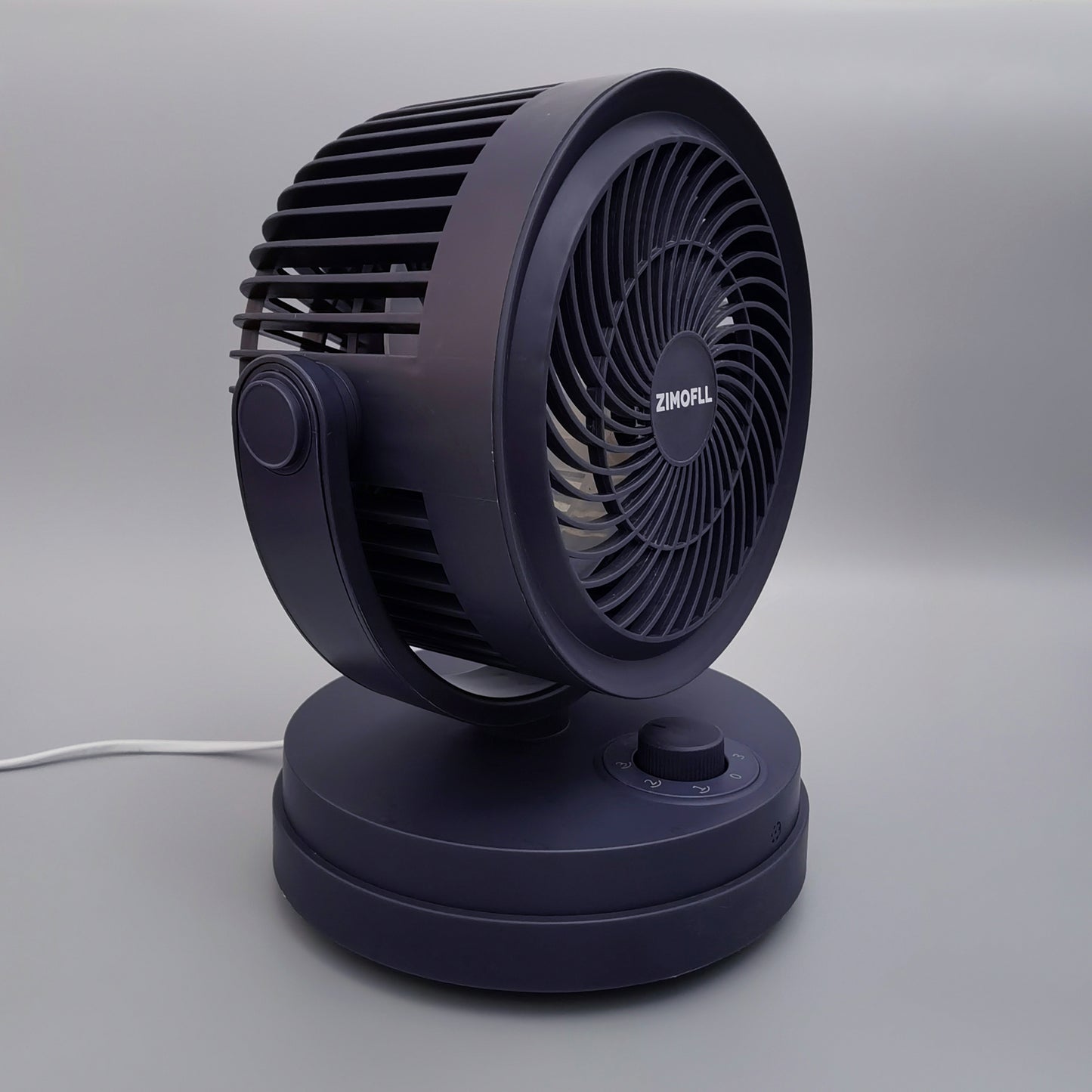 ZIMOFLL Air Circulator Electric Fan,Small Quiet Table Fan with Base-Mounted Controls,3 Speed Cooling Fan,Floor Fan for Whole Room Home Bedroom Office